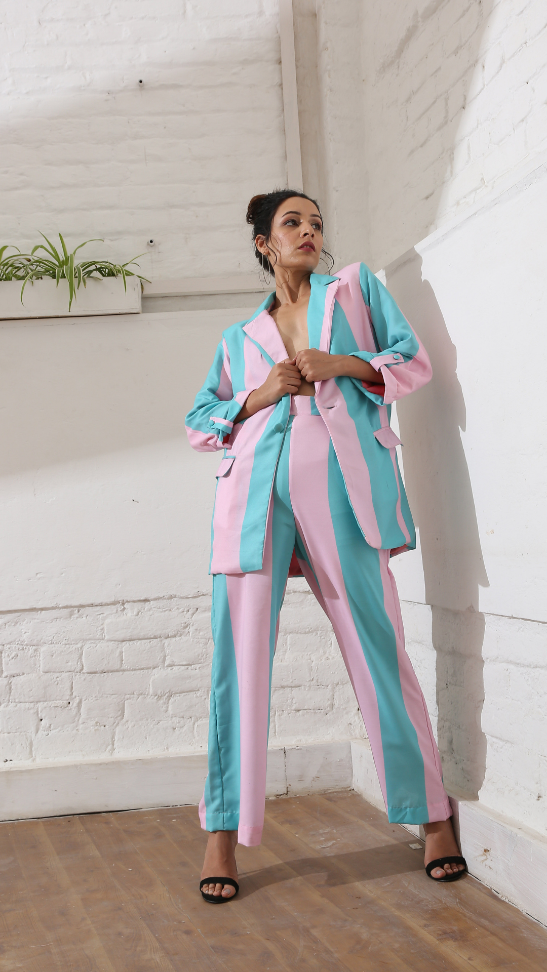 Drama Blazer and Pant Co Ord Set Women MidNight Angels by PC