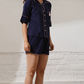 Blue Bow Luxe Shorts Nightwear (Women)