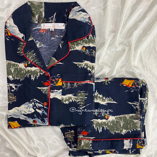 Snow Mountain Flannel Nightwear (Women)