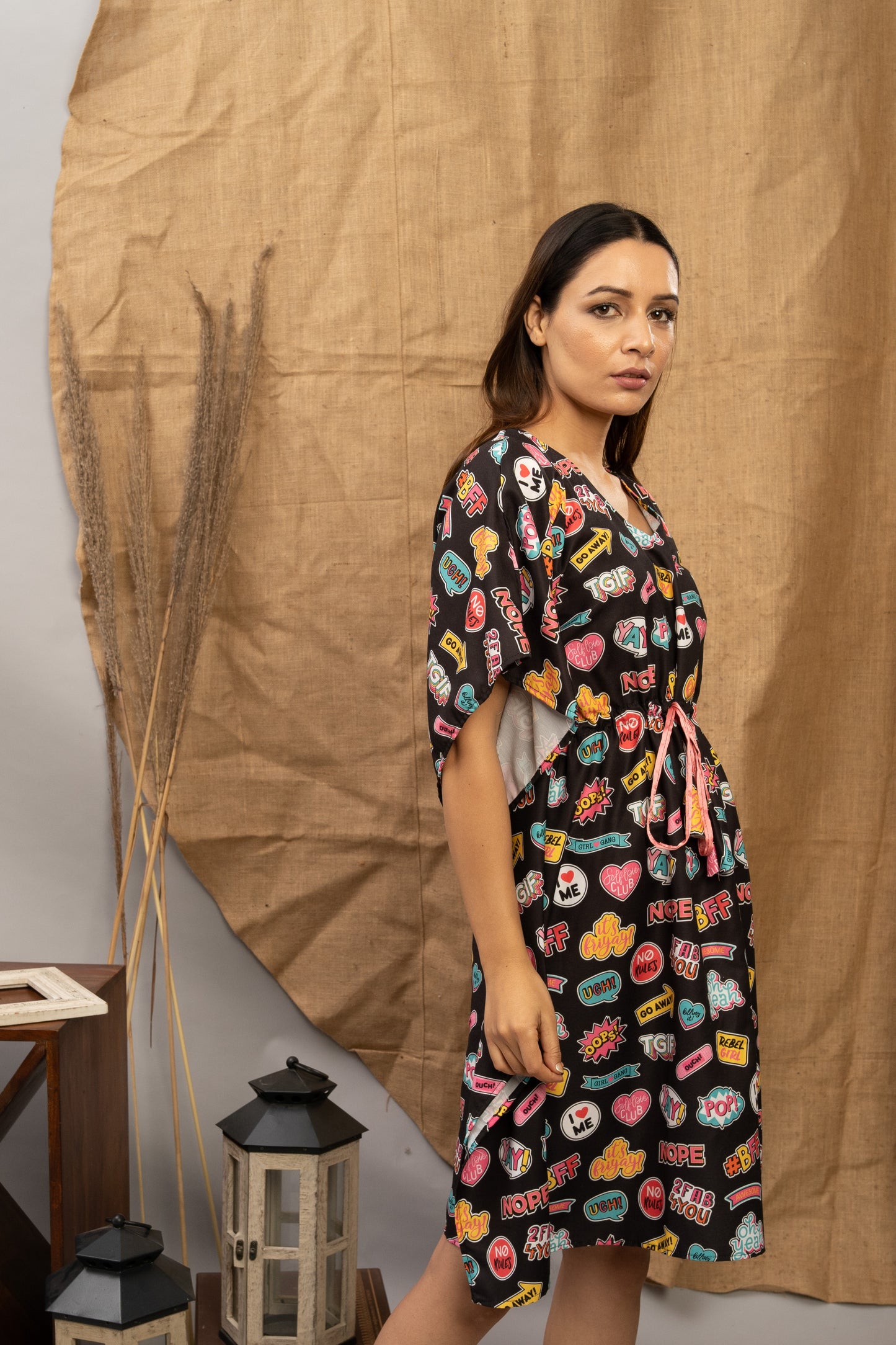 2Fab4You | The Zoey Collection | Cotton Printed Kaftan