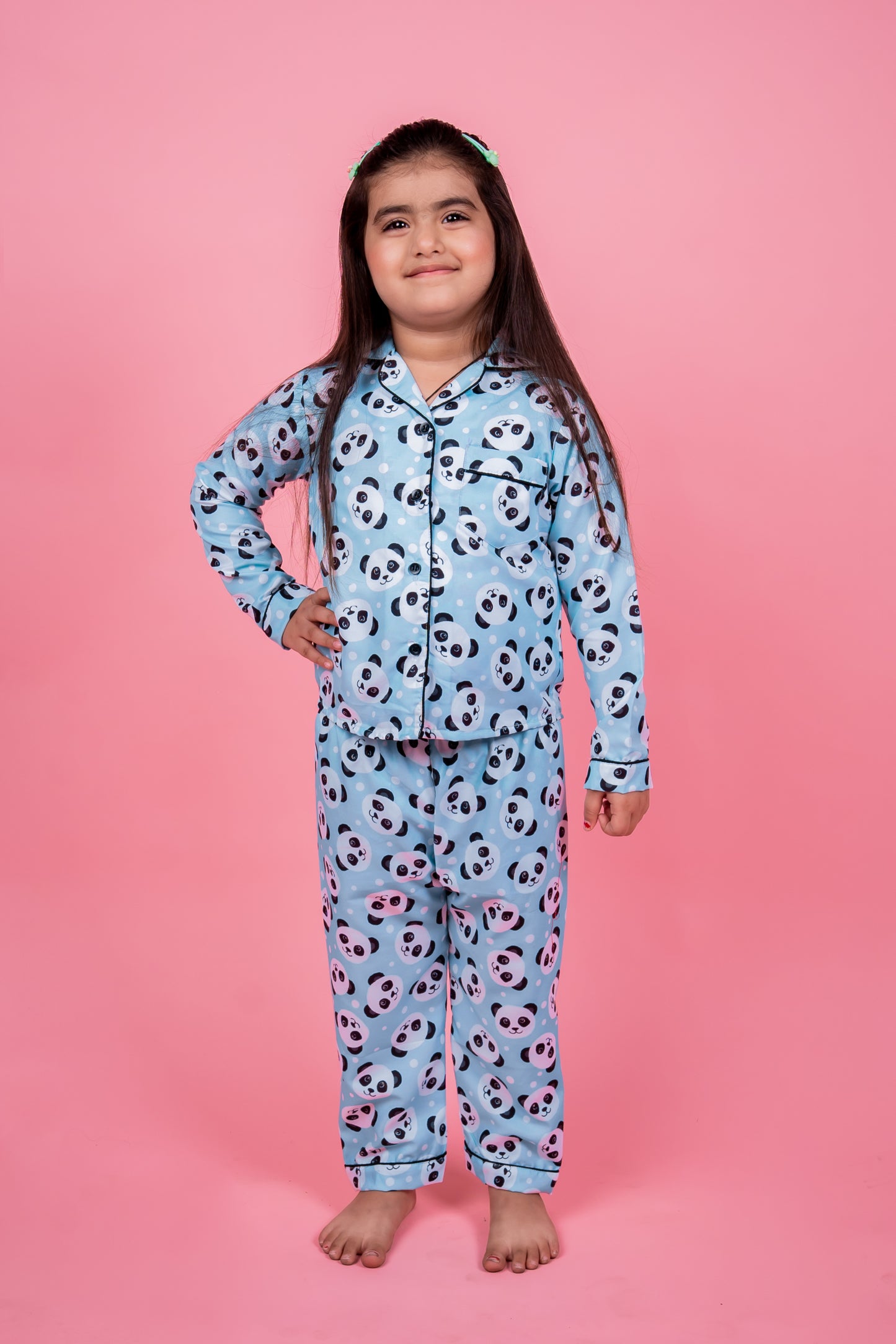 Green Panda Kids Unisex Nightwear