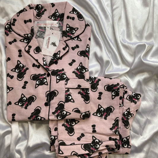 Kitty Flannel Nightwear (Women) (Full Sleeves)