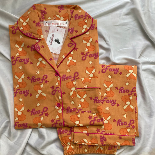 Orange FOXES Nightwear