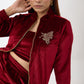 Angels Day Out JACKET (Women) (Mehroon)