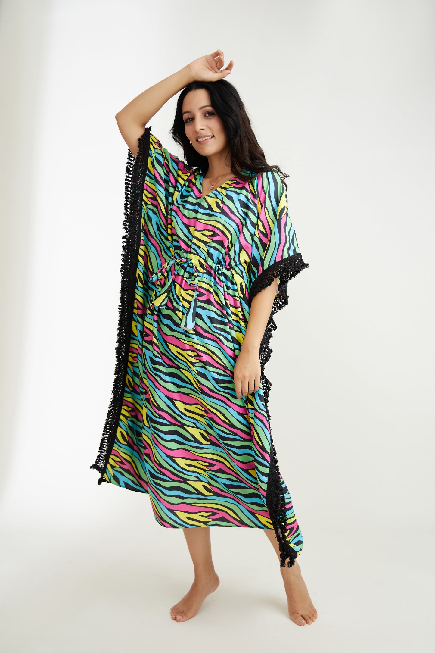 Zebra | The Zoey Collection | Printed Kaftan