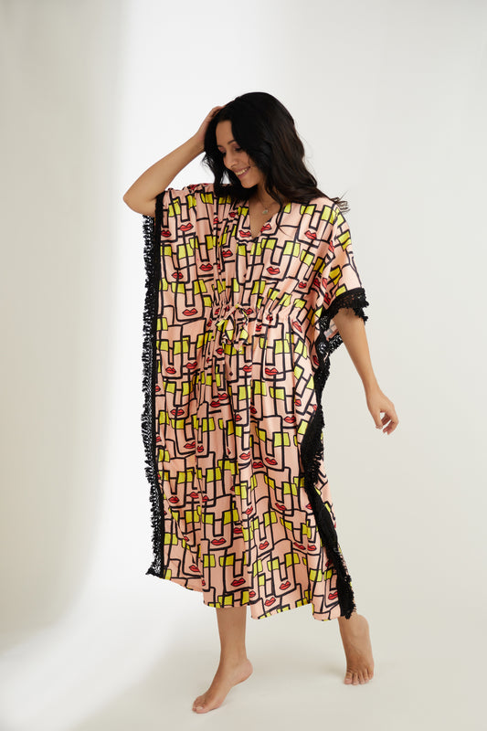 Faces | The Zoey Collection | Printed Kaftan