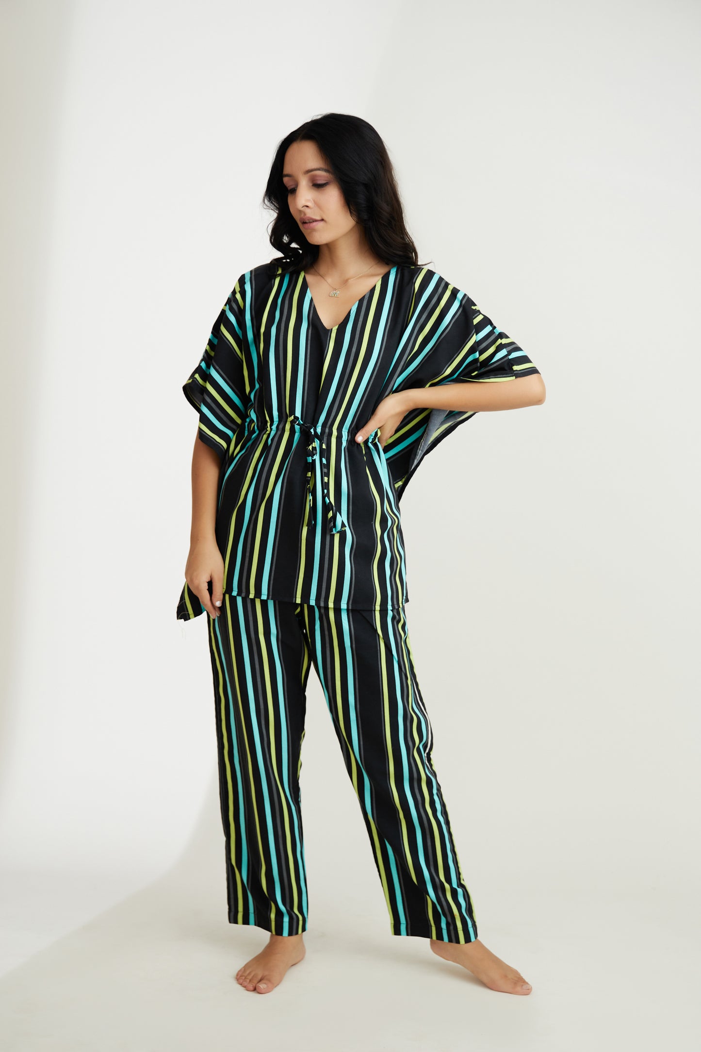 Lines For Days | The Kaf Queen | Kaftan Lounge Set