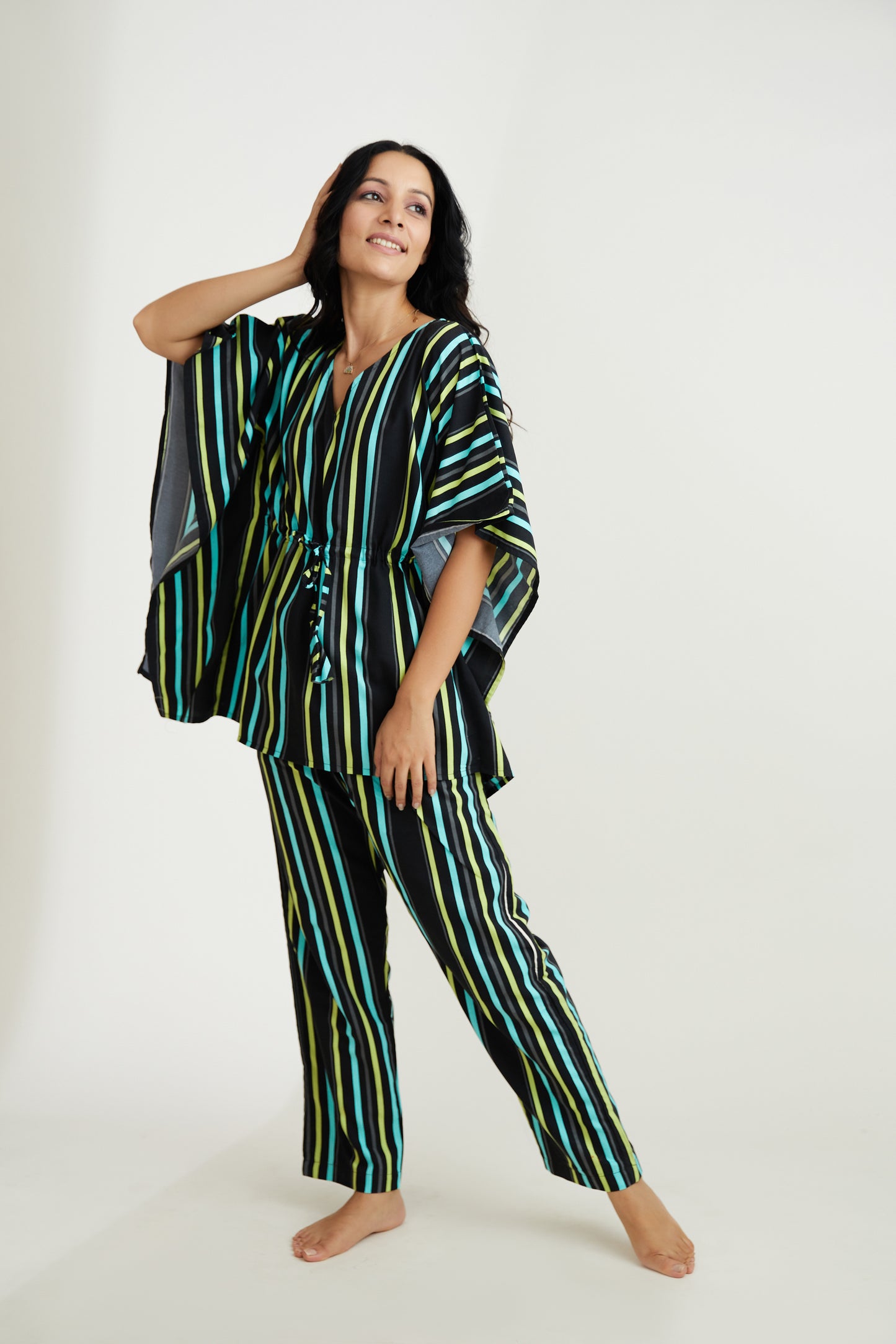 Lines For Days | The Kaf Queen | Kaftan Lounge Set